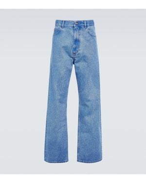 Marni High-Rise Wide-Leg Jeans - Blue
