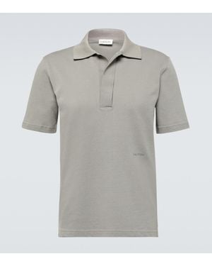 Lanvin Polohemd Aus Baumwoll-Pique - Grau