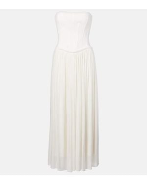 Jonathan Simkhai Adalys' Off-Shoulder Bustier Dress - White