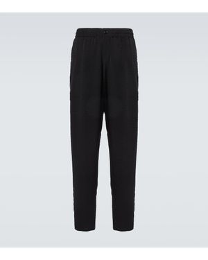 Giorgio Armani Gerade Hose Aus Jacquard - Schwarz