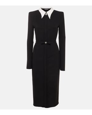 Versace Jersey Midi Dress - Black