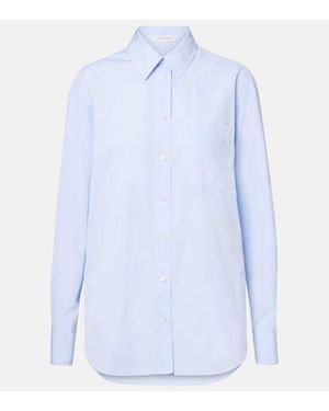 The Row Camisa Gavina De Chambray De Algodon - Azul