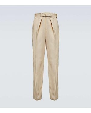 Jil Sander Pleated Pants - Natural