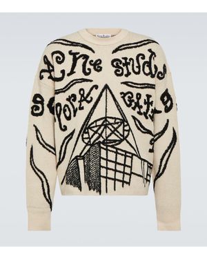 Acne Studios Pullover aus Jacquard-Strick - Natur