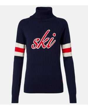 Perfect Moment Neve Wool Turtleneck Jumper - Blue