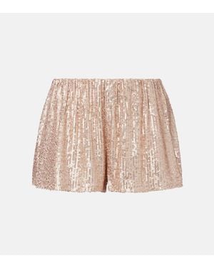 Norma Kamali Short Boyfriend Elephant A Sequins - Neutre