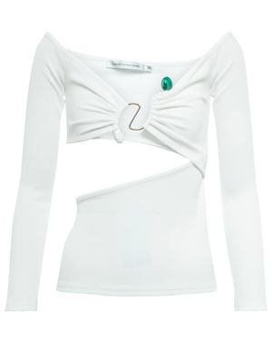 Christopher Esber Ring-detail Cutout Top - White