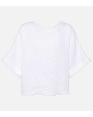 Loro Piana Morey Linen Top - White