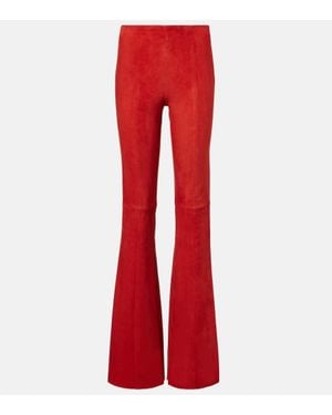 Stouls Pantalones Flared Gege De Ante - Rojo