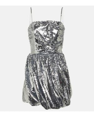 Jonathan Simkhai Minikleid Mallory Mit Pailletten - Mettallic