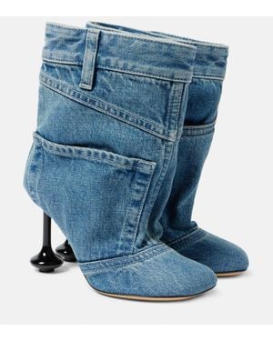 Loewe Stivaletti Toy Panta 90 - Blu