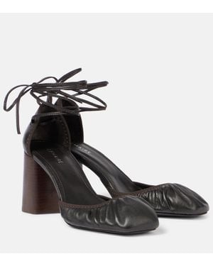 Lemaire Sandalen Micro Ballerina 85 Aus Leder - Schwarz