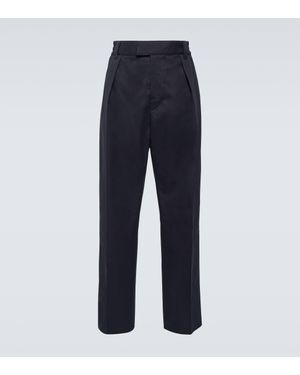 Loro Piana Reinga Cotton Gabardine Chinos - Blue