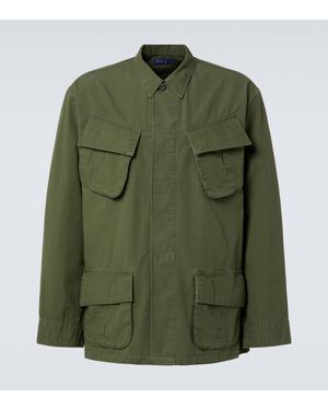 Polo Ralph Lauren Herringbone Cotton Military Jacket in Green for Men Lyst UK