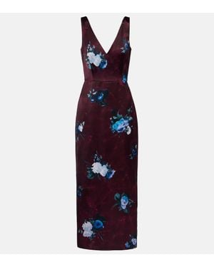 Erdem Cocktailkleid Aus Duchesse - Lila
