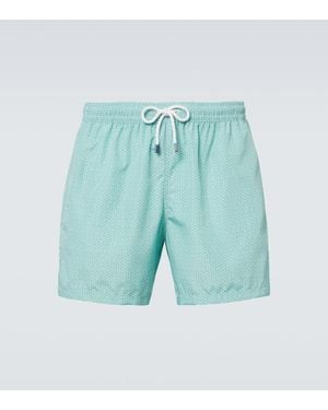 Fedeli Bedruckte Badeshorts Madeira - Blau