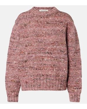 Rohe Pullover Aus Wolle, Alpakawolle Und Seide - Pink
