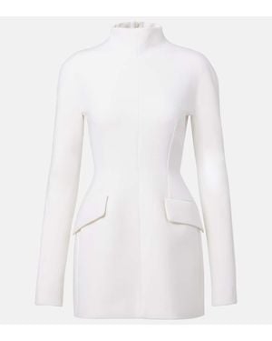 ワンピース SPORTMAX RED STRETCH VISCOSE AGRUME1234 MINI DRESS Sportmax Red Stretch Viscose Agrume1234 Mini Dress In Pink