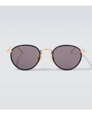 Bottega Veneta Runde Sonnenbrille Light Ribbon - Braun
