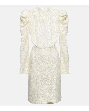 Costarellos Bridal Zenni Lace Cutout Minidress - White