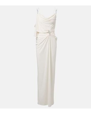 Coperni Maxikleid Aus Jersey - Weiß