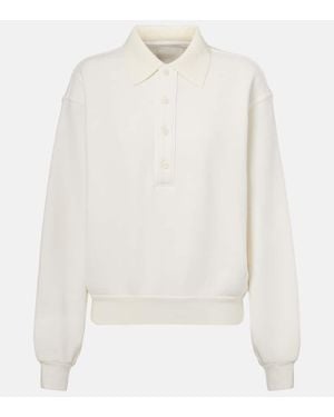 Citizens of Humanity Polo-Sweatshirt Remi Aus Fleece - Weiß