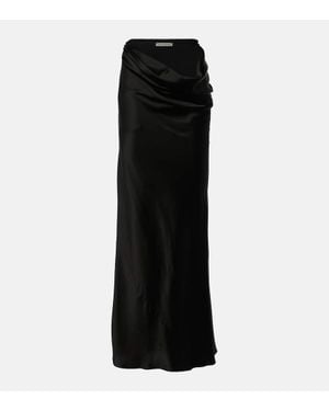Christopher Esber Drifted Silk Maxi Skirt - Black