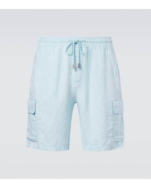 Vilebrequin Shorts Aus Leinen - Blau