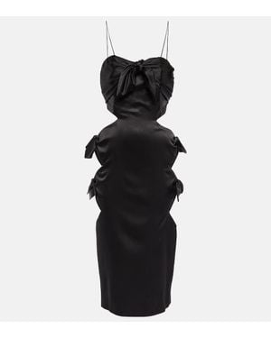 Alessandra Rich Cut-out Dress - Black