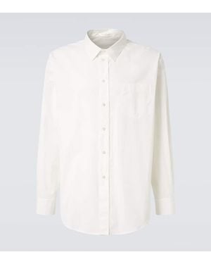 The Row Thane Cotton Poplin Shirt - White