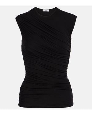 Agolde Ester Ruched Top - Black