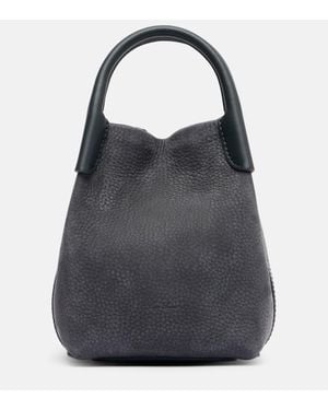 Loro Piana Bolso Saco Bale Micro De Piel - Negro
