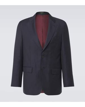 Rubinacci Blazer Aus Wolle - Blau