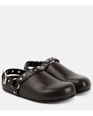 Stella McCartney Clogs Elyse Aus Lederimitat - Schwarz