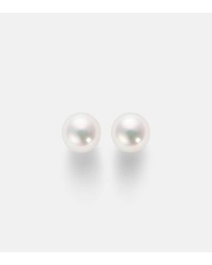 Mikimoto 18Kt Earrings With Akoya Pearls - White