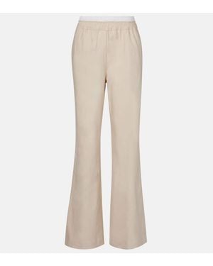 Jonathan Simkhai Bristol Linen-Blend Wide-Leg Trousers - Natural