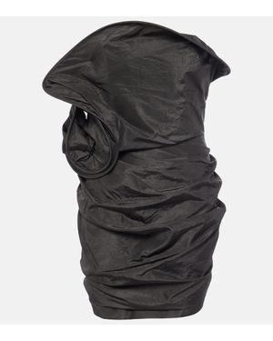 Magda Butrym Silk Taffeta Minidress - Black