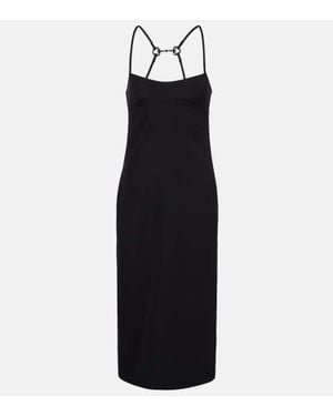 Gucci Horsebit Embellished Midi Dress - Blue