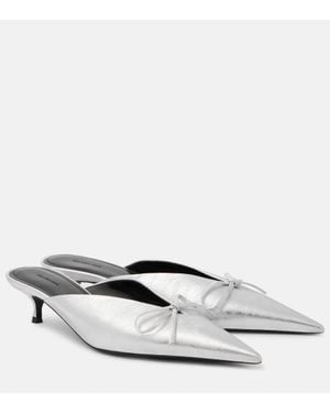 Balenciaga Mules Knife Bow 40 - Bianco