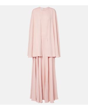 Giambattista Valli Abito Lungo Con Mantella - Rosa