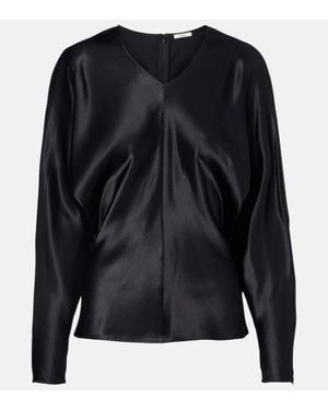 FFORME Gemma Satin Top - Blue