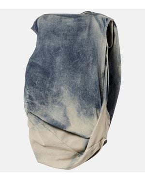Rick Owens Top Aus Denim - Blau