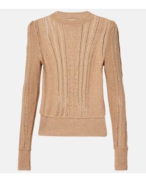 Isabel Marant Pullover Kalyn Aus Baumwolle Und Wolle - Natur