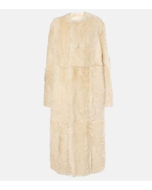 TOTEME Seidenmantel Aus Shearling - Natur