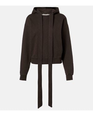 JW Anderson Hoodie Aus Baumwoll-Jersey - Schwarz