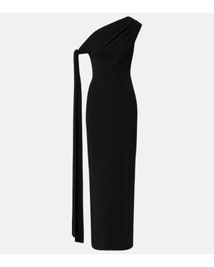 Solace London Robe Irina Aus Crepe - Schwarz
