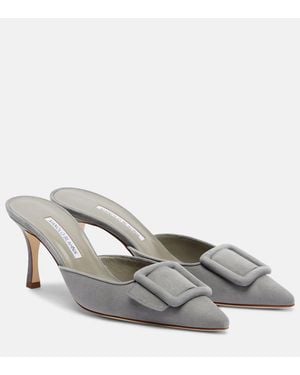 Manolo Blahnik Mules Maysale 70 - Grigio