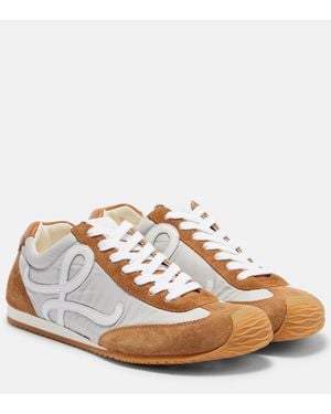 Loewe Sneakers Ballet 2.0 Mit Veloursleder - Braun