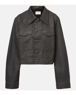 Lemaire Cropped-Jacke Aus Baumwolle - Schwarz