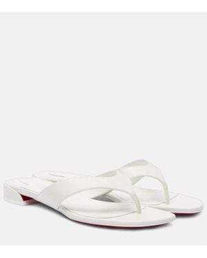 Christian Louboutin Sandalen Sweet Janetonga Aus Leder - Weiß